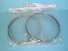 1933 1934 Ford Passenger Car Truck Headlight Rims Set With Lens Mount Clips