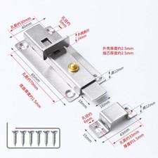 4-inch Stainless Steel Door Latch Spring Sliding Lock Barrel Bolt
