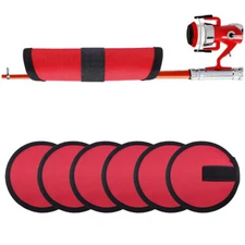 6Pcs Lure Covers Baits Gloves Hook Wraps Lure Hook Protectors for Fishing Rod US