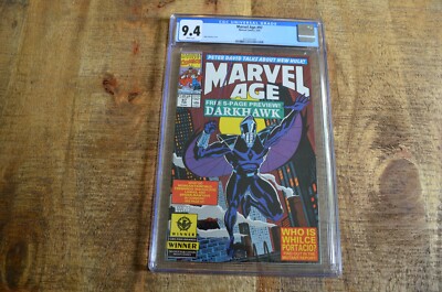 Marvel Age #97 February 1991 Mike Manley cover CGC 9.4