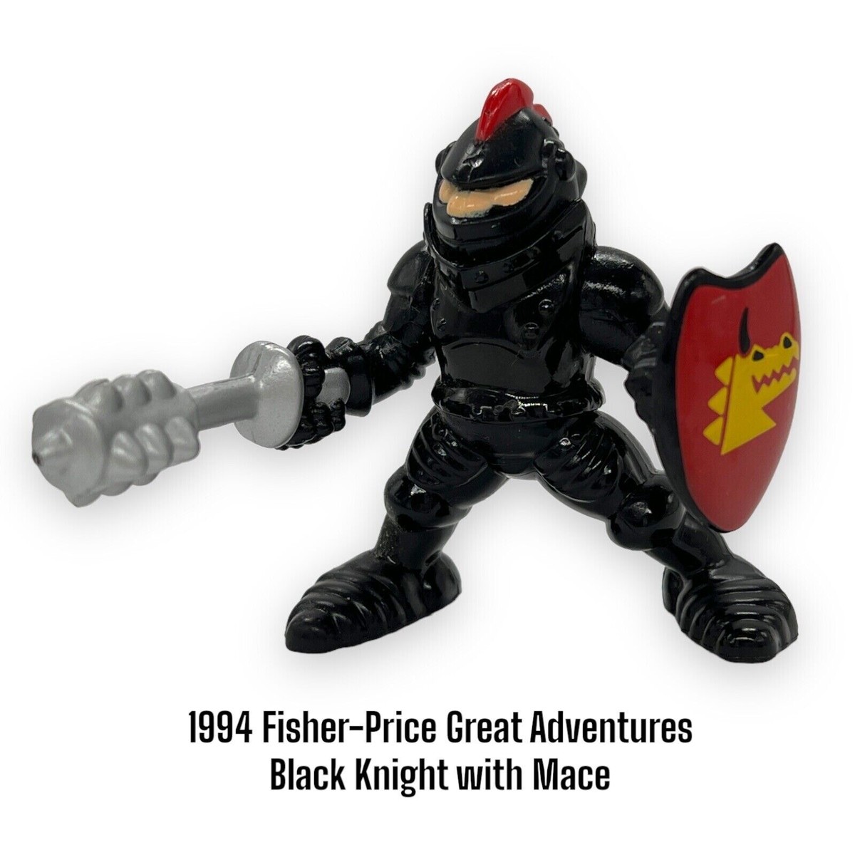 Great Adventures Castle Black Knight with Mace Soldier Figure