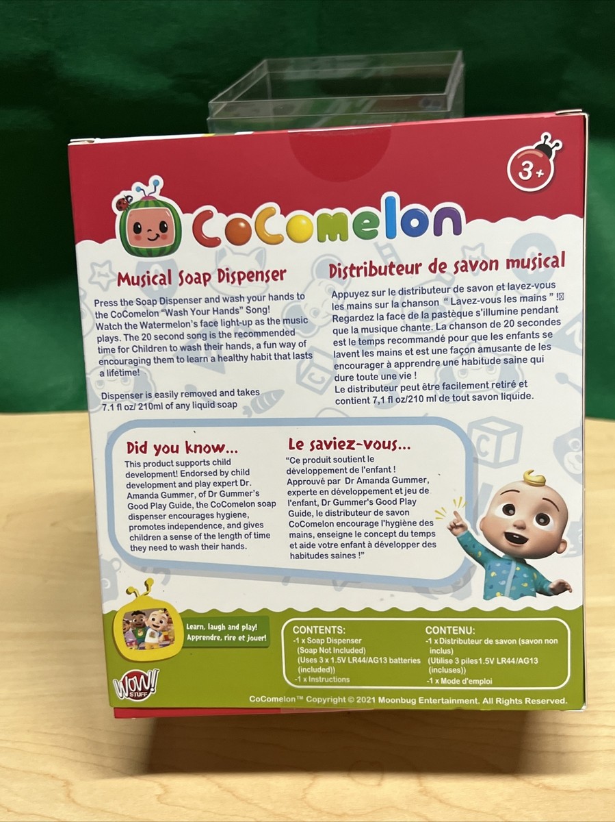 CoComelon Musical Soap Dispenser　ヒビあり　中古 CoComelon Musical Soap Dispenser Wash Your Hands Song Lights