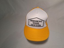 Vintage Snapback Cap Mesh Trucker Hat Discount Tool Center Yellow  White