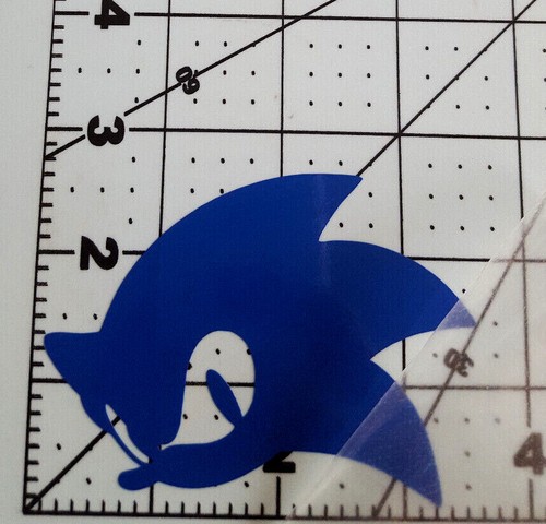 Sonic the Hedgehog logo decal sticker with transparent transfer film - Picture 7 of 8