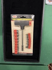 Illinois Industrial Tool 22 Pc T-Handle Screwdriver Set In Box