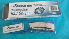 Burmax Diamond Edge Barber SS Hair Shaper DE-2000 with case and 5 blades - New