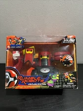 RARE Trendmasters Rumble Robots Invasion Red Army King Slugnot NEW IN BOX 2001