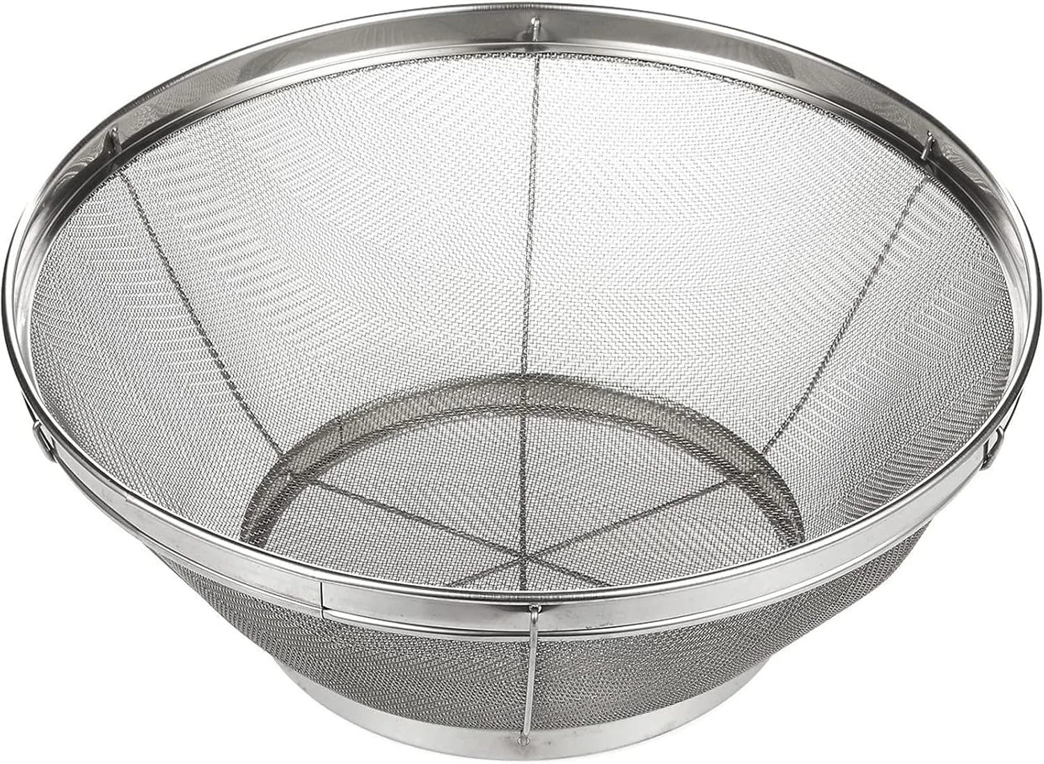 Stainless Steel Fine Mesh Strainer - Durable Rust-Resistant Mesh Colander - Ergo