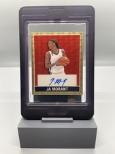 leaf red flood 1/1 Mini 15th Anniversary JA MORANT GOLD AUTOGRAPH! W/ PROOF Card