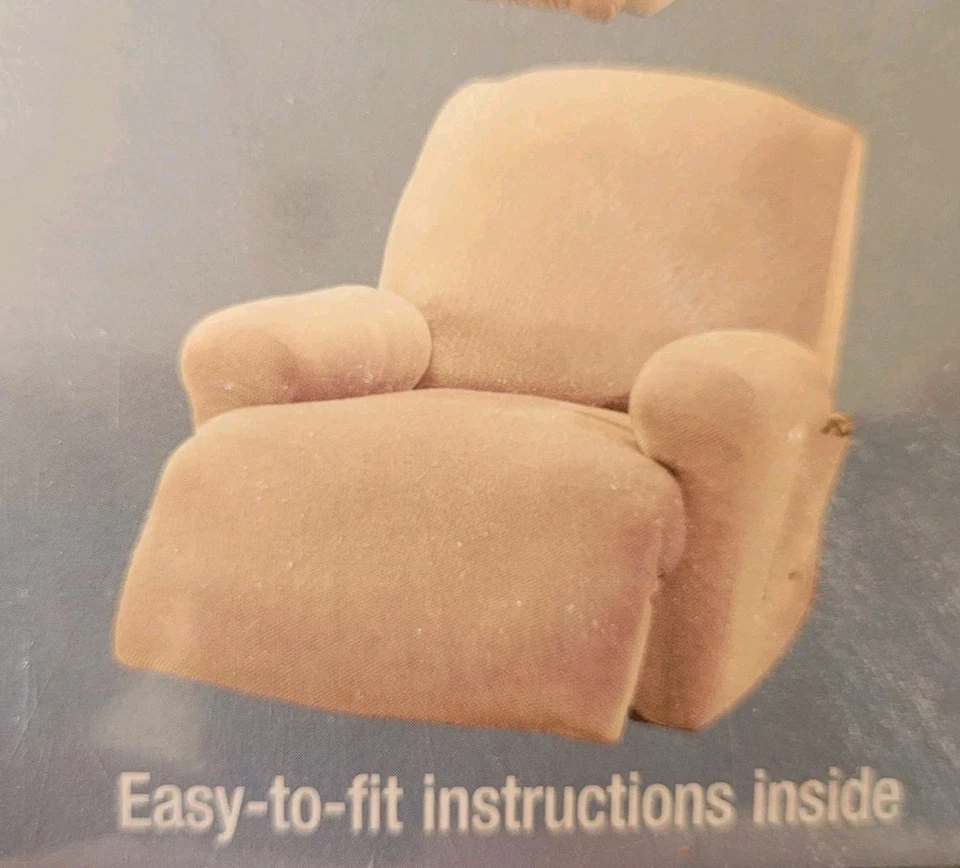 Funda Silla Reclinable Texturizada Verde Salvia Lavable Elastizada A Ajuste Nueva  Foto 2 de 4