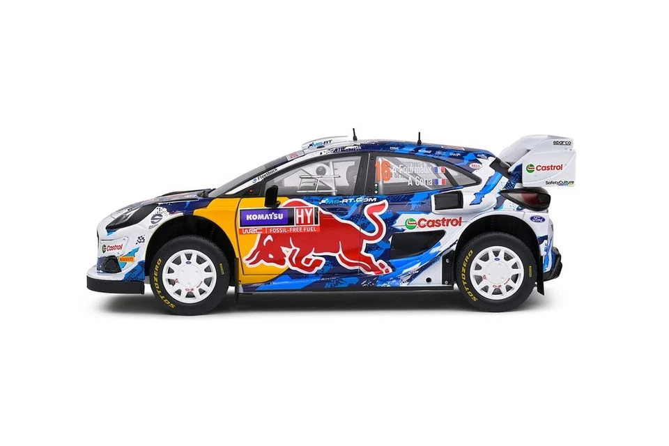 Ford Puma WRC Rally1 #16 Rally Di Svezia 2024 Bianco Blu Modellino 1:18 Solido - Immagine 2 di 4