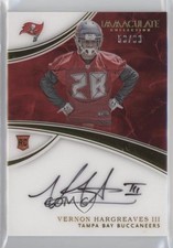 2016 Panini Immaculate Rookie Auto 58/99 Vernon Hargreaves III #159 Auto 1x9