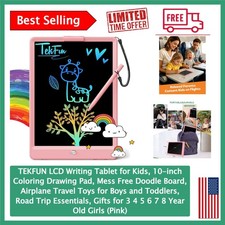 Lightweight Pink LCD Writing Tablet for Kids - Perfect Travel Gift for Ages 3-8