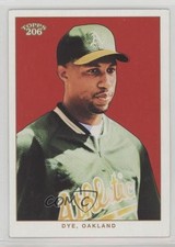 2002 Topps 206 Jermaine Dye (Green Jacket Red Background) #251 0c4
