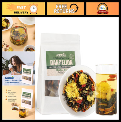 Caffeine-Free Herbal Tea Blend with Dandelion, Goji & Chrysanthemum - Detox & Li