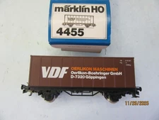 HO - Marklin 4455 Container Car "VDF" of the DB - NIB