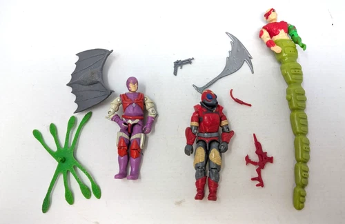 GI JOE ARAH Cobra L.A. Team Figures 1987 Complete with files Vintage