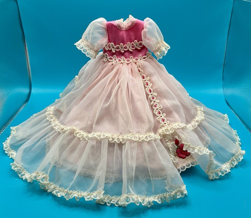 Vintage Ginny Vogue Doll Dress ABCs Pink TLC