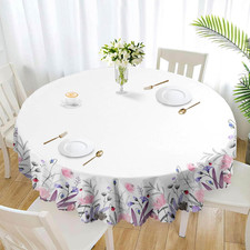 round Floral Tablecloth Summer Flower Tableclothes 70Inch Floral Tablecloth Wate