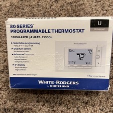 White-Rodgers 1F85U-42PR Universal Programmable Thermostat, 4H/2C