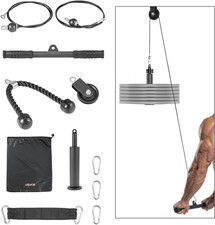 LAT Pulldown Attachments, Cable Machine Rowing T-Bar V-Bar Tricep Pull down Bar,