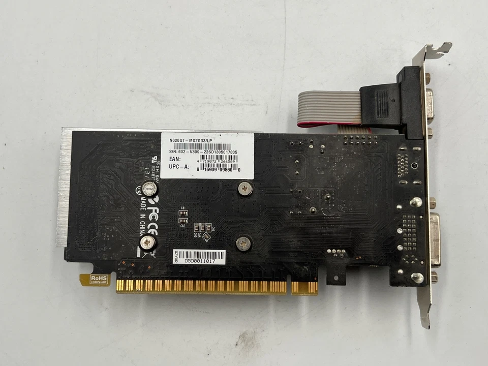 MSI Nvidia GeForce GT620 PCIe 2GB GDDR3 N620GT-MD2GD3/LP Graphics Card - Image 2 of 4