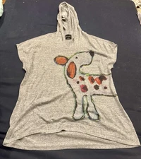 Inoah M Top Hoodie Dog Design Shirt Colorful