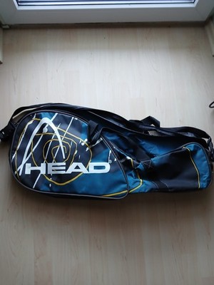 Tennischläger-Bag von Head, für 2 Schläger, mit 2 Taschen, gebraucht
