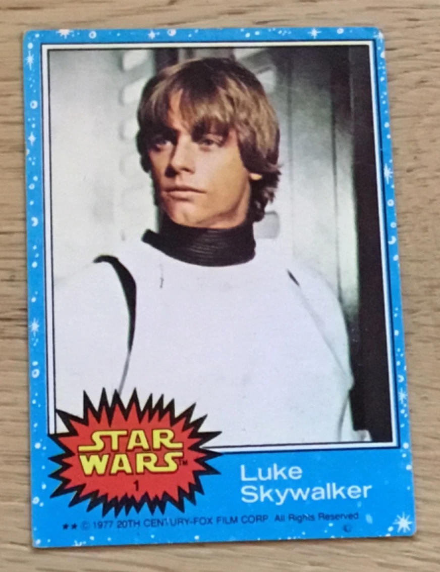 Luke Skywalker Star Wars-Series 1 (Blue) Trading Cards for sale | eBay