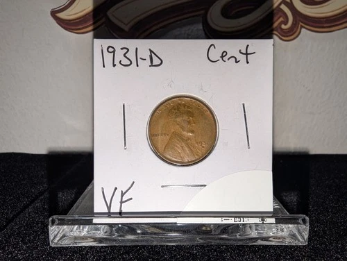 1931-D Lincoln Wheat Cent VF Bronze Small Cent Denver Mint Circulated BN