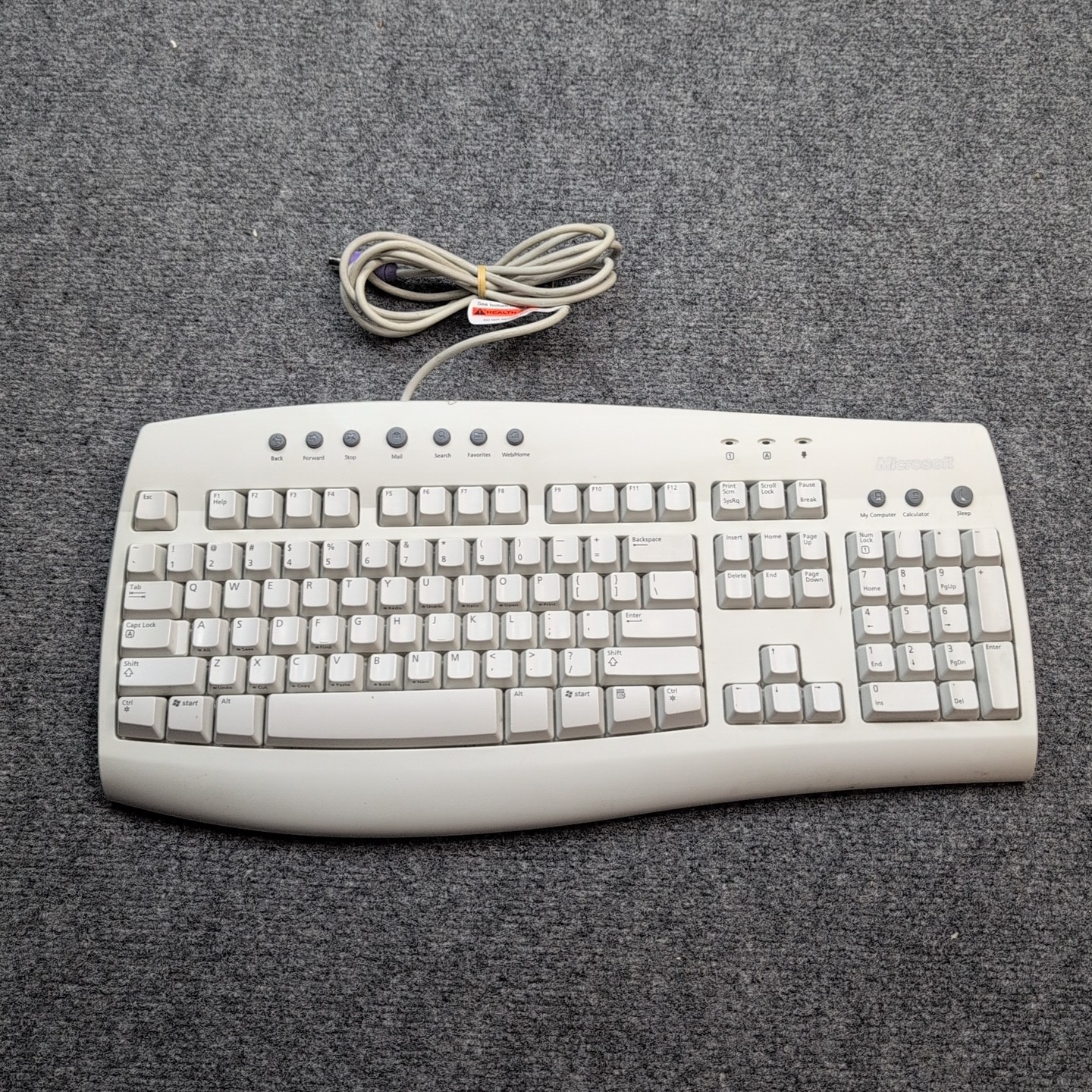 Microsoft RT9410  Internet Keyboard PS/2 Wired V 56TWR X04-7