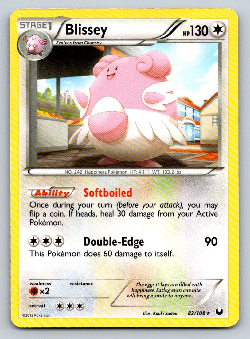 Blissey 82/108 Holo Rare Dark Explorers Pokemon Holo Near Mint