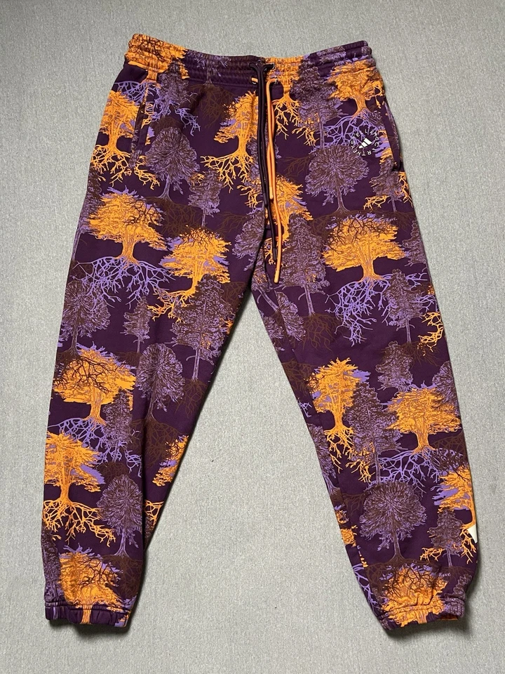 Pantalones deportivos Adidas para mujer XL púrpura naranja estampados Stella McCartney Foto 4 de 4