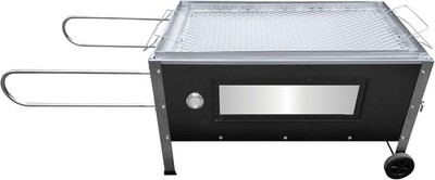 Bene Casa Black Caja Asadora Roasting Box with Window, 100lb