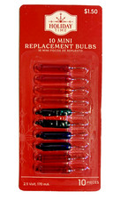 2.5 volt Multi Color Mini Christmas Light Bulbs for 50 100 150 light string 10pk