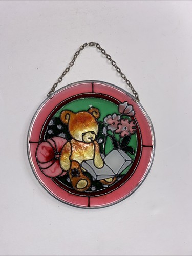 Silver Bay Creations - Stained Glass Suncatcher Bear Reading Flowers - Picture 7 of 12
