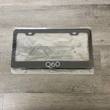 For Infiniti Q60 Black Finish Stainless Steel Metal License Plate Frame For Infiniti Q60 Black Finish Stainless Steel Metal License Plate Frame