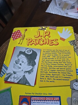 New J.P. Patches Clown Action Figure w/ Tikey Turkey and Pie