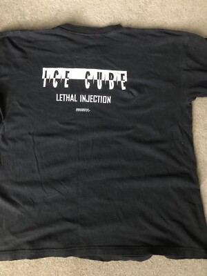 Vintage 90s T-Shirt - Ice Cube Lethal Injection | eBay Vintage 90s T-Shirt - Ice Cube Lethal Injection | eBay