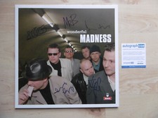 Madness Autographs Signed LP Cover "Wonderful" Vinyl ACOA