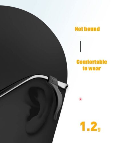 Eyeglasses Ear Grips, Anti-Slip Elastic Comfort Glasses Retainers for Black - Picture 5 of 6