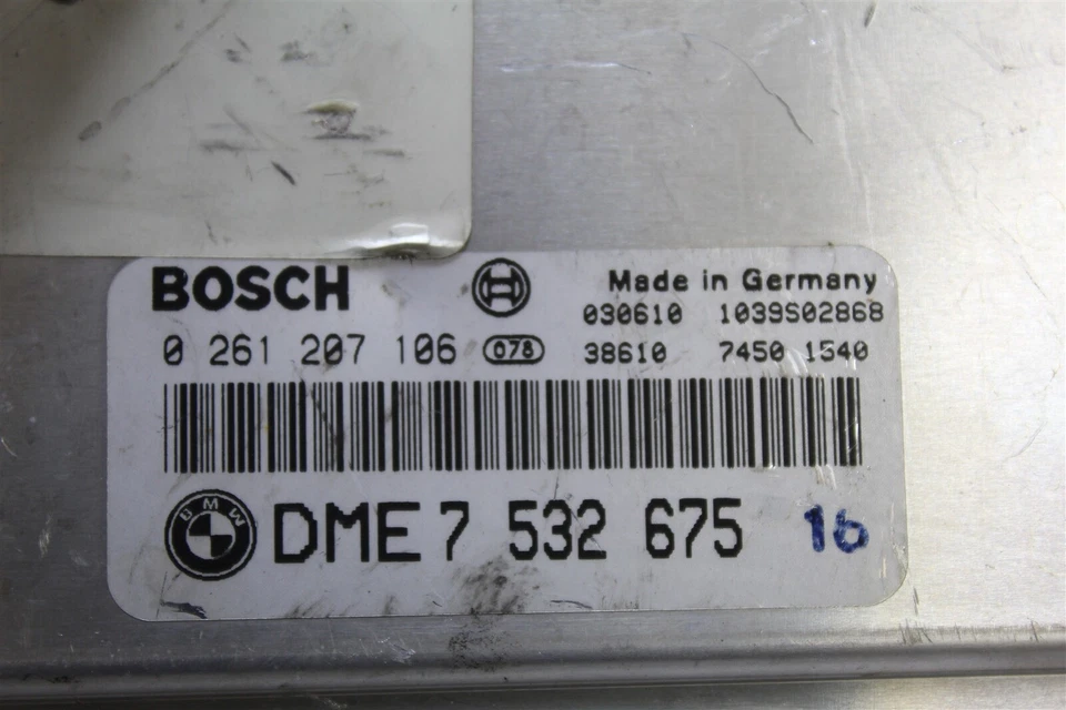 BMW X5 DME7532675 2002 motor 4,4 L control informático módulo DME7532675 142 4N1 B4 Foto 3 de 4