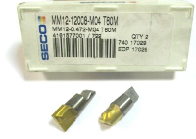 2x SECO VHM Fräskopf MM12-12008-M04- T60M Neu Minimaster Fräseinsatz H43382