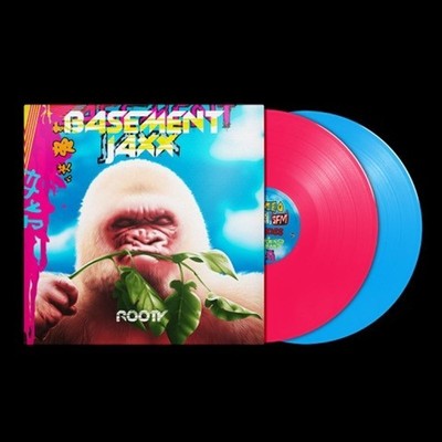 Basement Jaxx: Rooty-Limited Pink/Blue Coloured Vinyl Edition -   - (Vinyl / Po