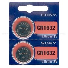 2 NEW SONY CR1632 3V Lithium Coin Battery Expire 2029 FRESHLY NEW - USA Seller