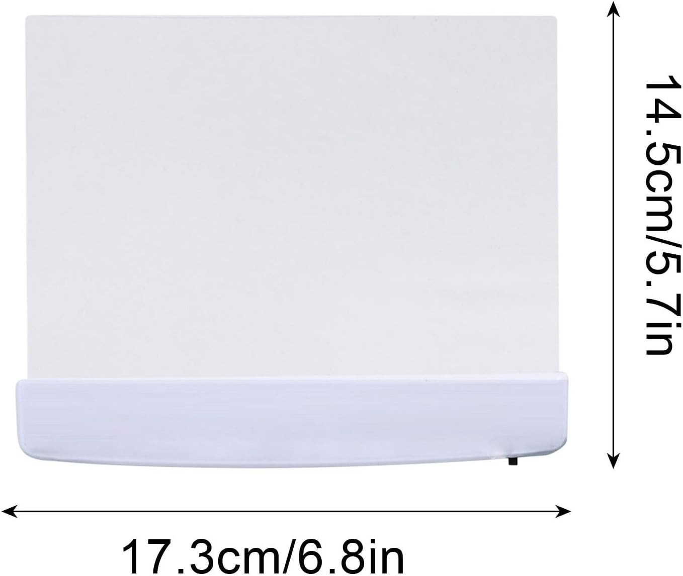 Flat Book Light for Reading in Bed at Night Clear LED Book Full Page Light