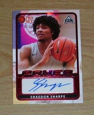 SHAEDON SHARPE AUTO ROOKIE CARD -9/25 PRO SET POWER - # BA-SS1 - 2022 LEAF