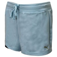 Puma Small Logo Womens Blue Shorts