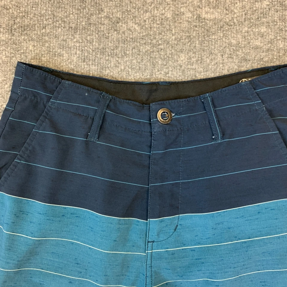 Volcom Hybrid Shorts Big Boys Youth 28 Blue Striped Frickin V4S Mixed Surf Turf - Image 3 of 4