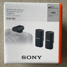 Sony ECM-W3 Wireless Microphone Kit with Charging Case 2 Mic FREE POSTAGE AUS